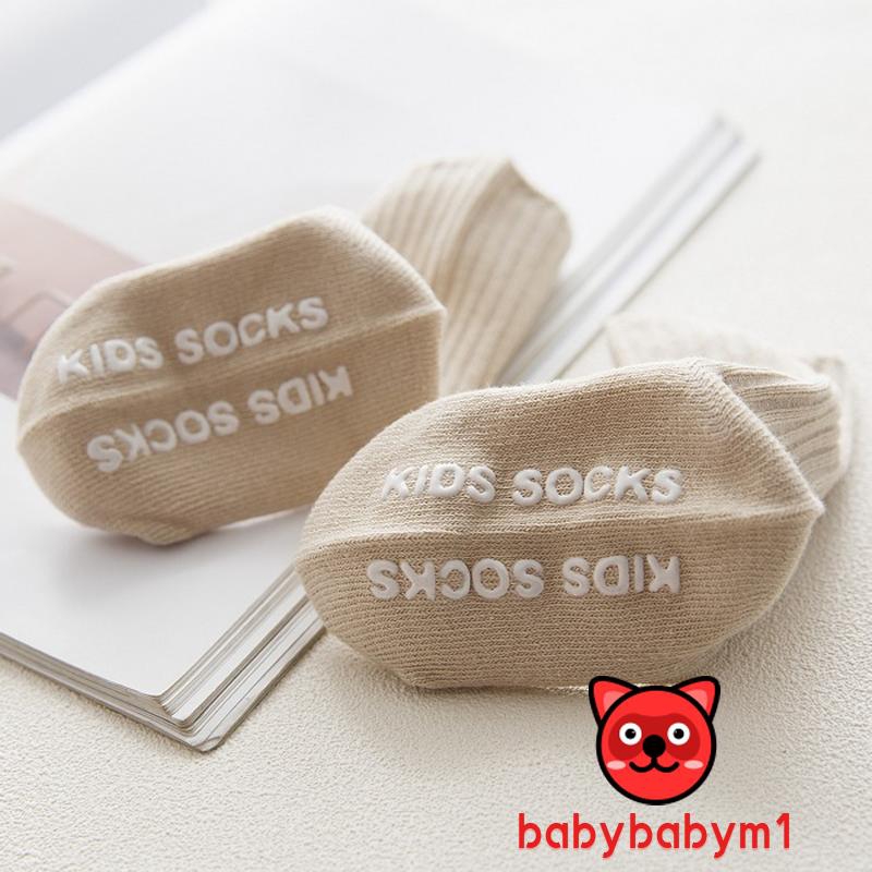 Vớ dài chống trượt bằng vải cotton thời trang cho bé