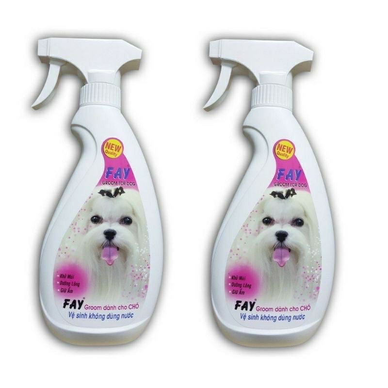 Xịt Vệ Sinh Khử Mùi Dưỡng Lông Giữ ẩm Diệt Khuẩn Cho Chó Fay Groom For Dog 350ml