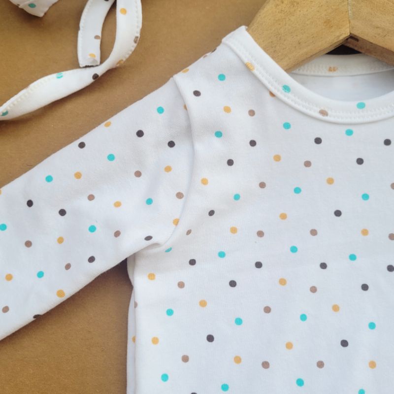 Bộ body cho bé trai bé gái tặng kèm mũ tai gấu chất cotton đáng yêu cho bé 0-18 tháng Chíp Chíp Shop