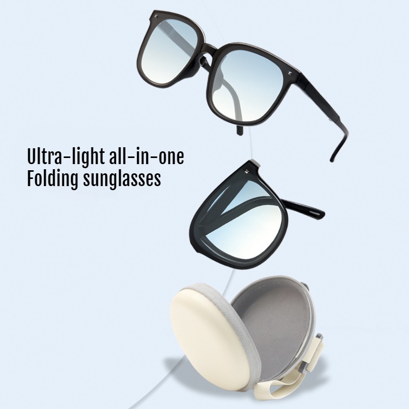 Kính mát CHARMRAY phân cực gọng TR90 gấp gọn lại được thời trang dành cho nữ