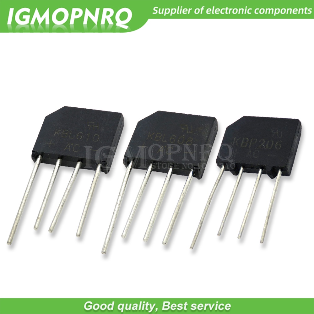 Set 5 Linh Kiện Điện Tử KBP210 KBP310 KBL406 KBP206 KBL410 KBL608 KBL610 KBU810 KBU1010 KBU1510 DIP KBU2510