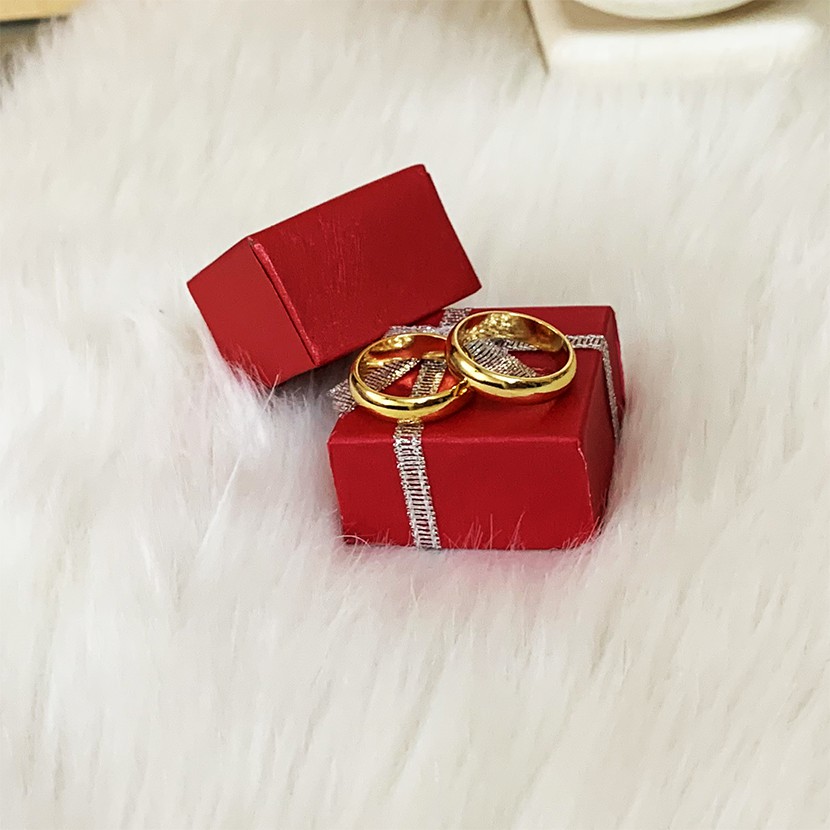 NHẪN TRƠN MẠ VÀNG 18K KHÔNG PHAI - NT008