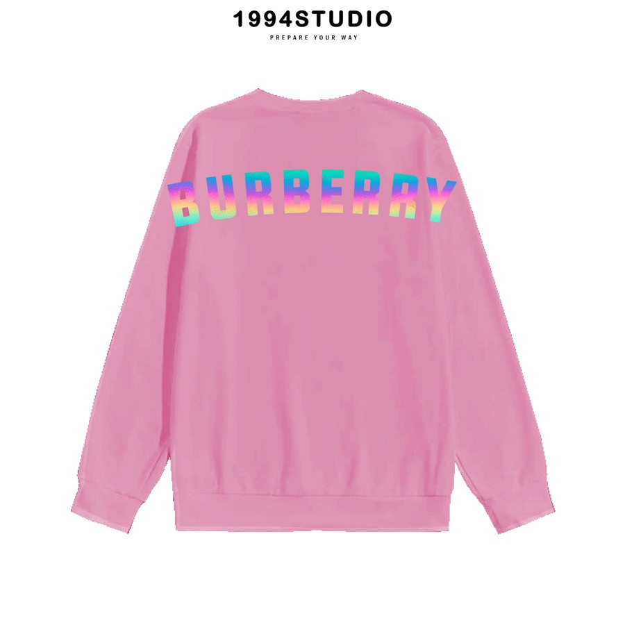 [Mã 1994UPTO5 Giảm 5K Đơn Từ 0đ] Áo Sweater Burberr Hồng Phiên Bản Limited Phản Quang 7 màu Unisex  - 1994 Studio