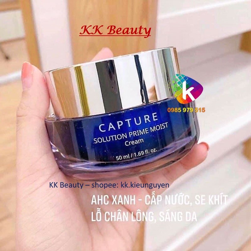 (Đủ Bill) Kem dưỡng AHC Capture Solution Prime Cream Hồng Vàng Xanh