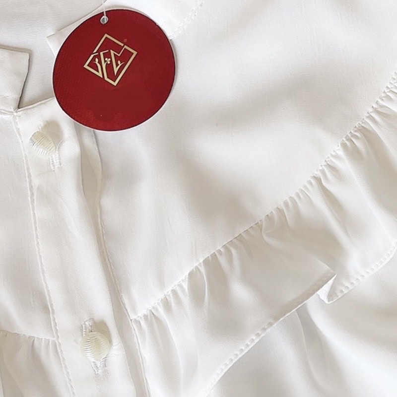 Áo kiểu nữ đẹp bánh bèo tiểu thư chất lụa mát đẹp phong cách Hàn Quốc mặc rất tôn dáng, dễ phối đồ, áo nữ đẹp cho chị em | BigBuy360 - bigbuy360.vn