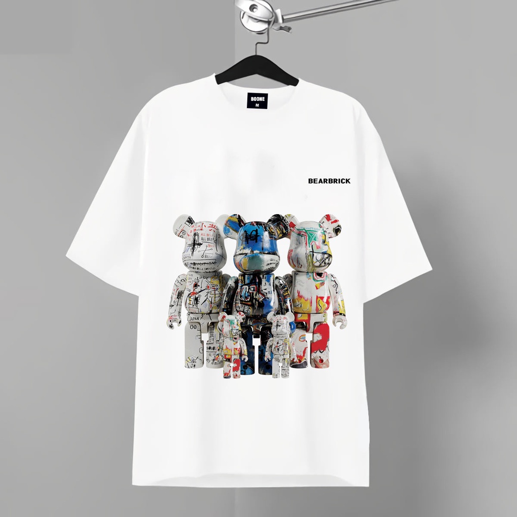 Áo Phông UNISEX Phong Cách In Gấu Phệ 3 Màu Nổi Bật, Cotton Hàn Mịn Thấm Hút Mồi Hôi Thoải Mái Hoạt Động