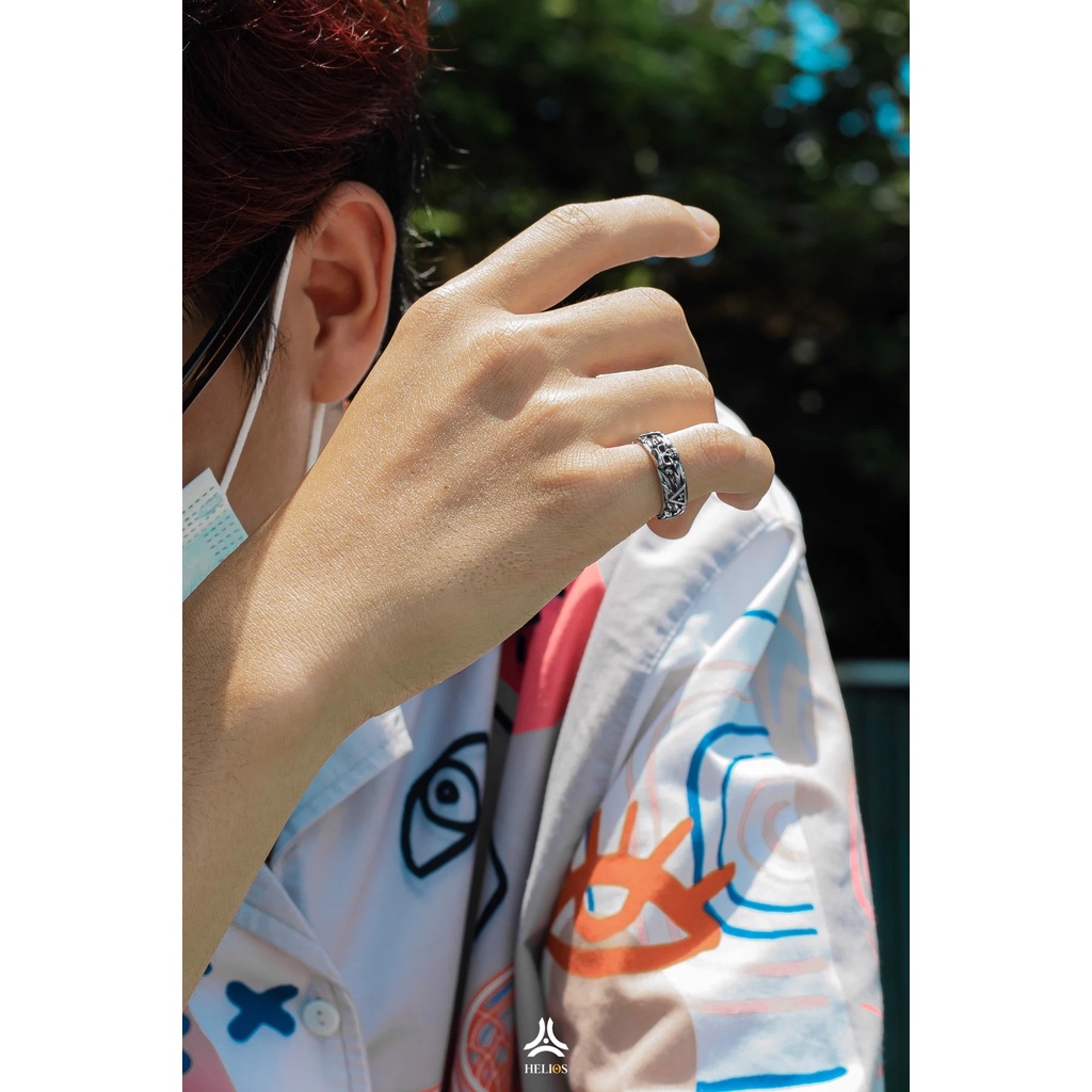 Nhẫn thời trang nam Helios Skull 936