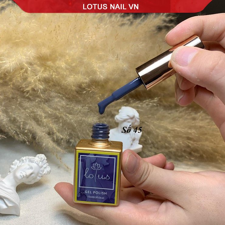 Sơn gel Lotus 2021 cao cấp nhập khẩu Hàn Quốc chai vuông 15ml