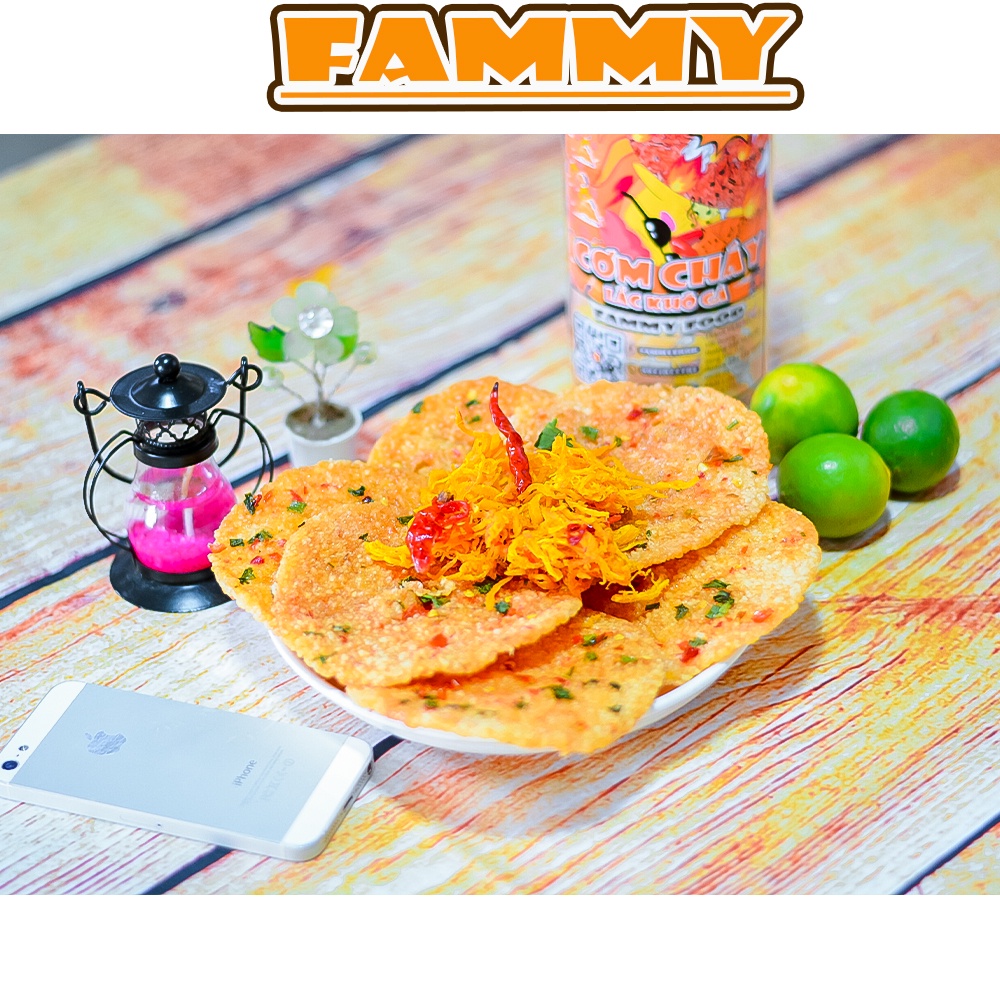 Cơm cháy khô gà lắc mắm hành 300g FAMMY, đồ ăn vặt Đà Lạt vừa rẻ vừa ngon | BigBuy360 - bigbuy360.vn