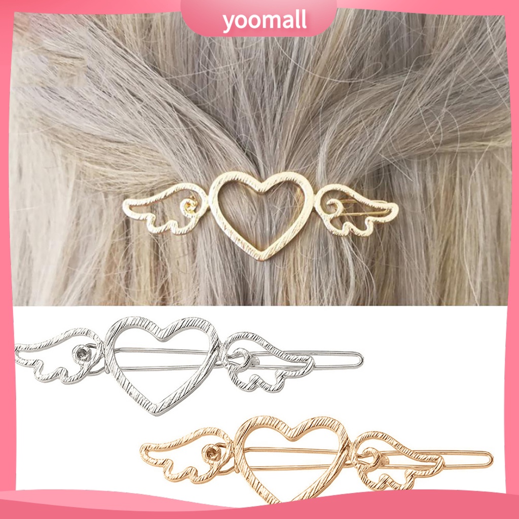 Kẹp tóc trái tim và cánh thiên thần phong cách Vintage