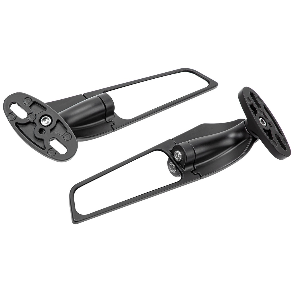 Có thể bán buôn 2 cái Gương chiếu hậu Xe máy Có thể Điều chỉnh Cánh gió Xoay Thay thế cho Ninja 250 300 H2 H4 Vermont055 Hàng giao ngay
