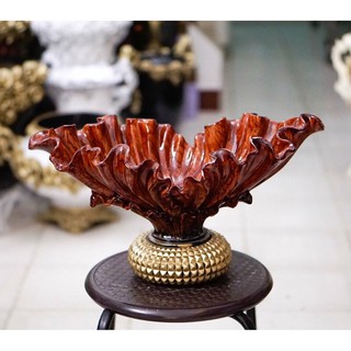 Bình hoa composite dáng thuyền cải cao 28cm