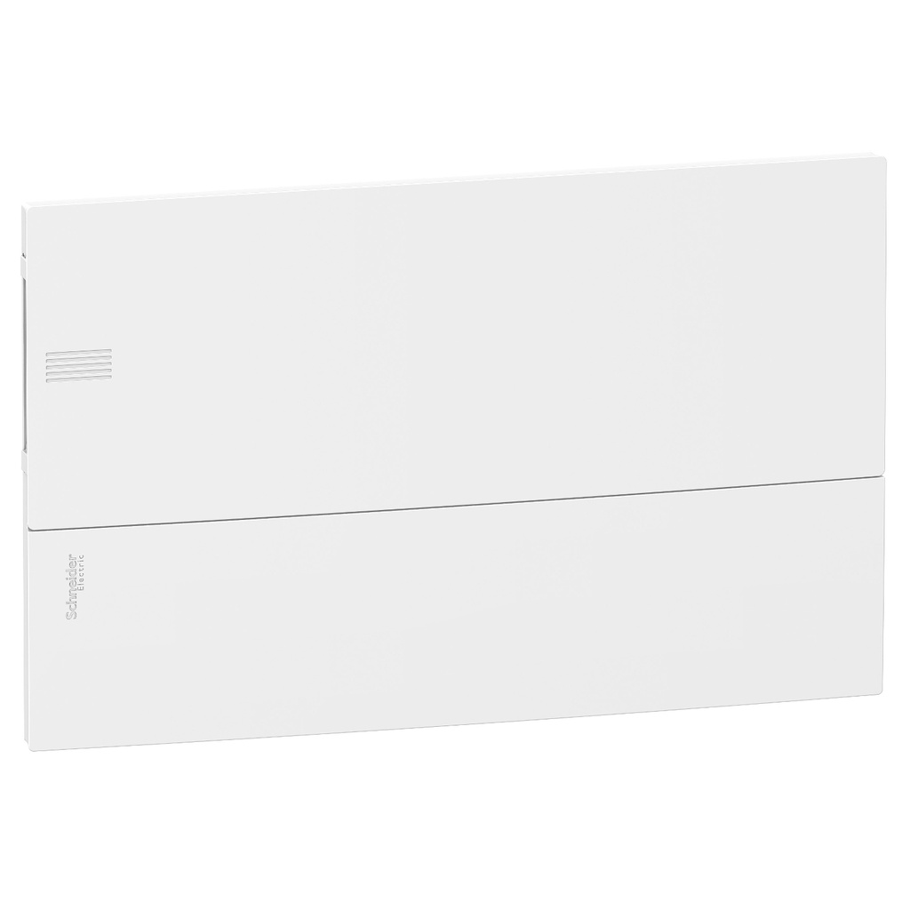 Tủ điện âm tường Minipragma cửa trắng SCHNEIDER MIP22118 - 63A - 37W - 18 Modul - Cửa trơn