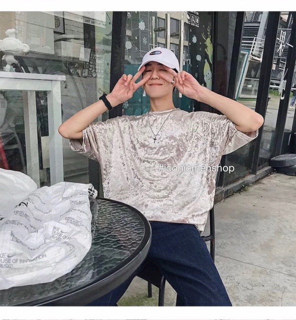 Áo thun nhung tuyết style unisex