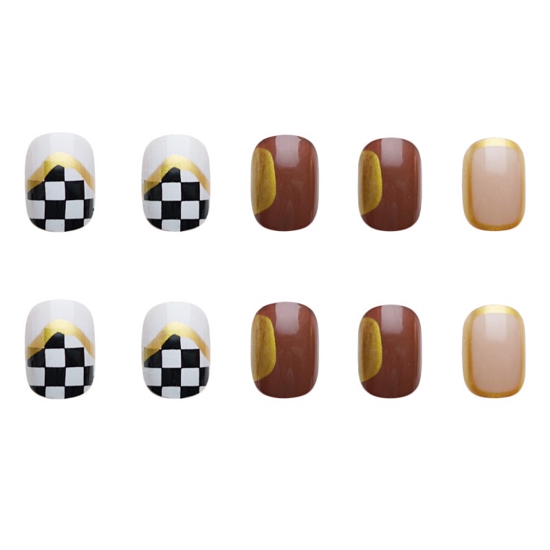 Set 24 móng giả N160, dáng móng ngắn ( Tặng kèm keo, dũa )