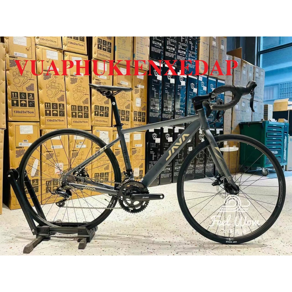 Xe đạp đua Java Veloce-Thương hiệu Ý Khung hợp kim nhôm 2x9 18 Tốc độ