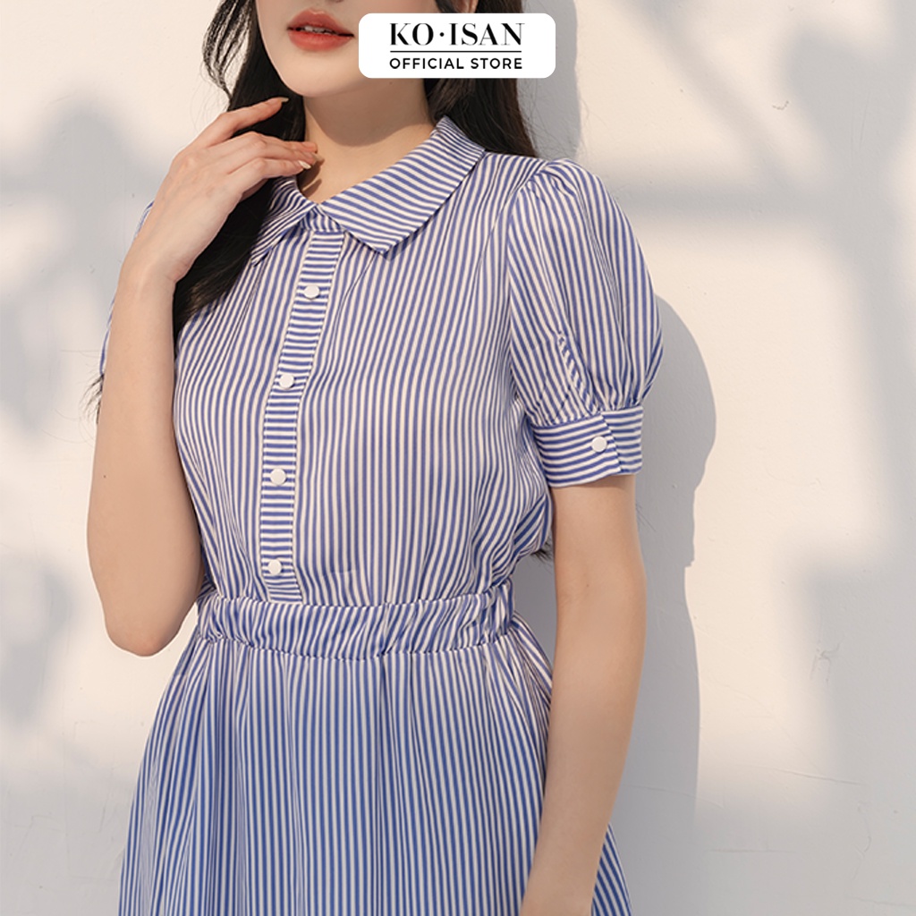 Đầm nữ công sở thiết kế cổ đức tay phồng thanh lịch KOISAN 21056686 | BigBuy360 - bigbuy360.vn