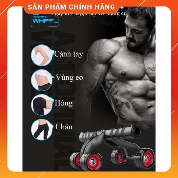 ( CỰC RẺ ) Con Lăn 4 Bánh Tập Cơ Bụng ( Có Video )