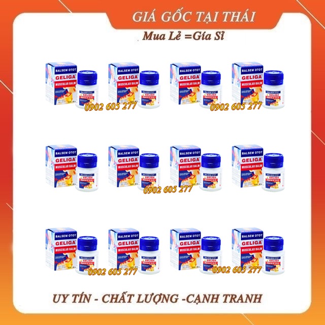 [Combo] 12 Chai dầu xoa bóp cù là lửa Geliga Muscular Balm