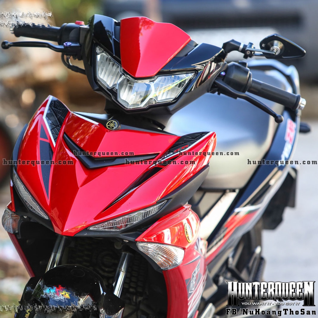 Tem rời in UV cao cấp, Y15ZR thịnh hành 2022. Dán xe Exciter 150 màu đỏ đen. Không bay màu, kích thước chuẩn