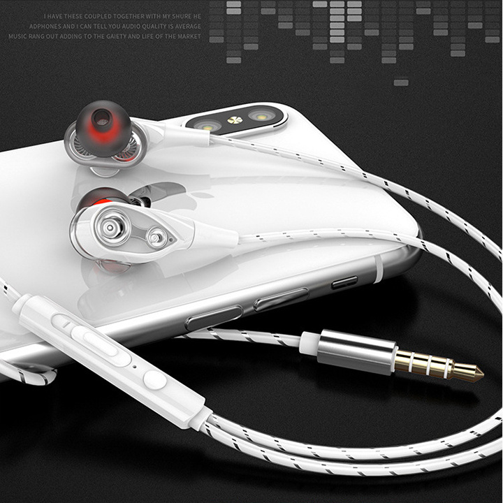 Tai nghe có mic HIFI AHS-Q18 nghe gọi chỉnh âm lượng nút tai chống ồn jack 3.5mm - BH 1 đổi 1 youngcityshop 30.000