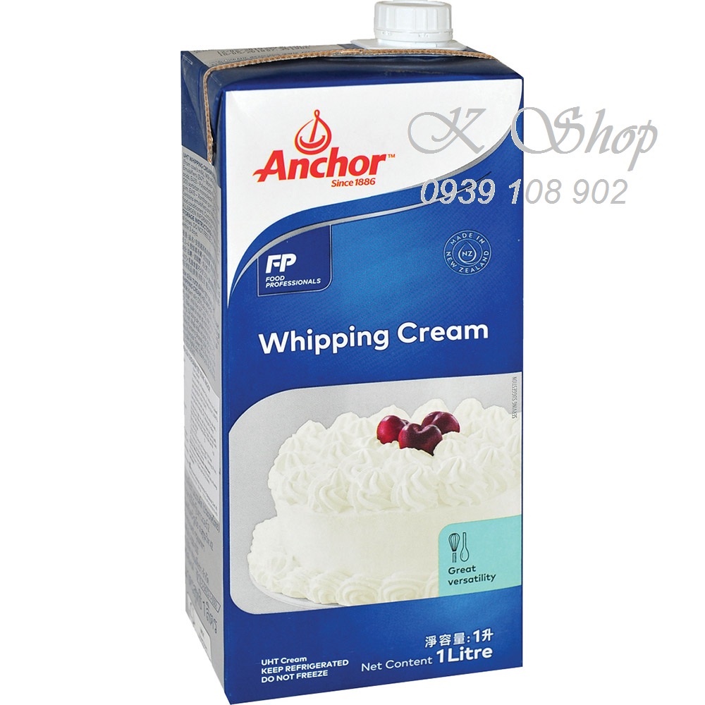 Kem Tươi Whipping Anchor Hộp 1 Lít - Thực Phẩm Đông Lạnh Khác | Coopmart