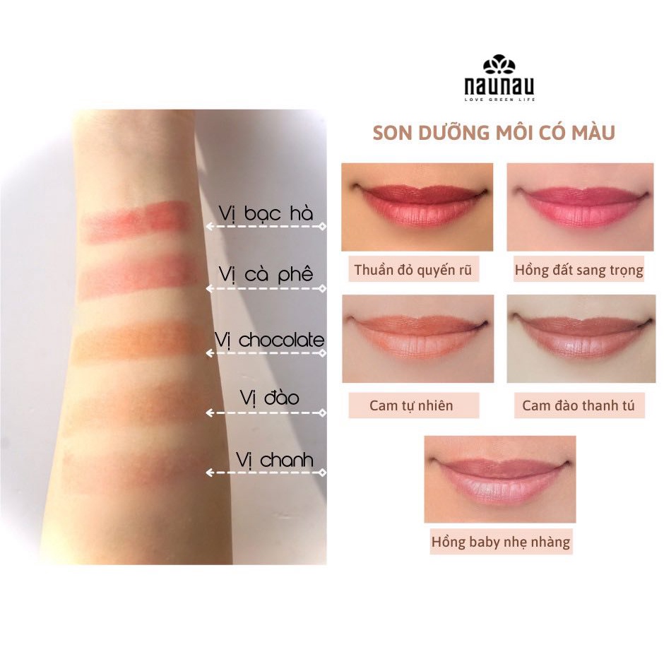 Son dưỡng Có 5 màu, mùi