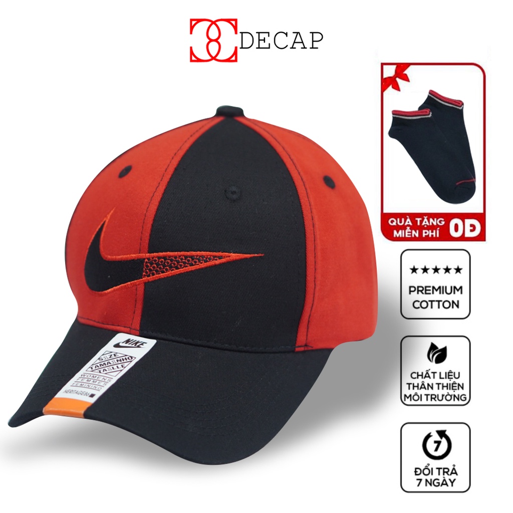 Nón mũ kết lưỡi trai thời trang phom đẹp nam nữ unisex ulzzang chất vải kaki snapback kiểu Nike |DECAP SHOP