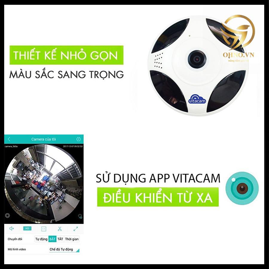 Camera IP Wifi Vitacam VR1080 mắt cá quan sát toàn cảnh HD 1080P 2.0MXP – OHNO Việt Nam
