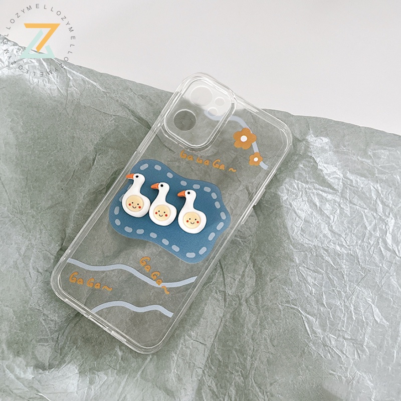 Zymello Ốp lưng Redmi 9 9A 9C 9T Redmi Note 7 8 9 9S 9 Pro Max Note 10 10S 10Pro Note 11 11S POCO X3 POCO M4 Pro Vỏ điện thoại silicon hình con vịt nhỏ dễ thương