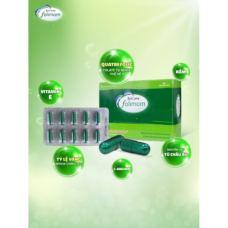 Folimom avisure-sản phẩm bổ sung dinh dưỡng giúp tăng khả năng thụ thai cho nữ giới