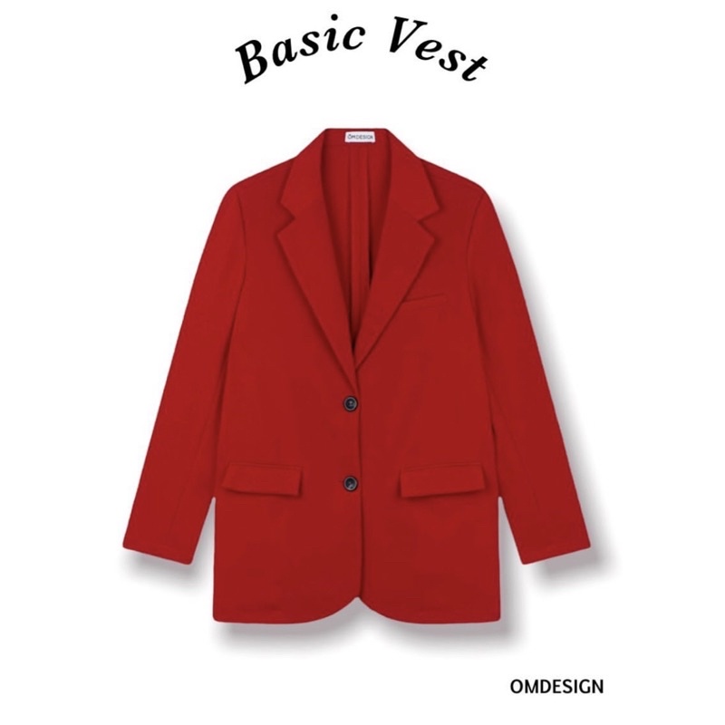 Vest thiết kế basic form rộng