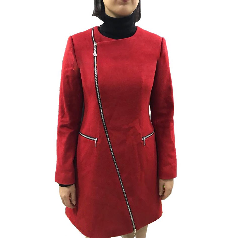 Áo Khoác Nữ dáng suông khóa kéo IVY moda MS 71B6006
