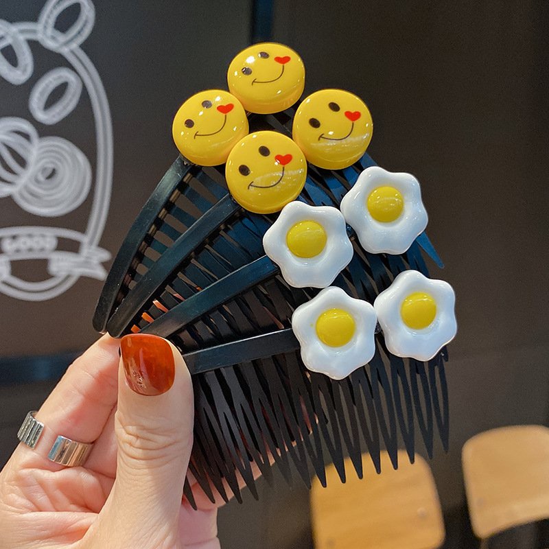 Cài Tóc Xước Tóc Cho Mẹ Và Bé Nhiều Màu Gắn Sticker Ngẫu Nhiên Phong Cách Hàn Quốc