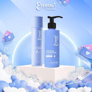 Combo kem dưỡng nước B5 phục hồi làm dịu và gel rửa mặt da nhạy cảm B5 Emmié by Happy Skin Emmie