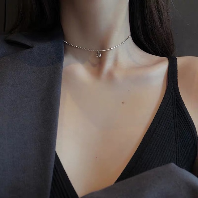 Vòng cổ chocker Lucky phủ bạc 925