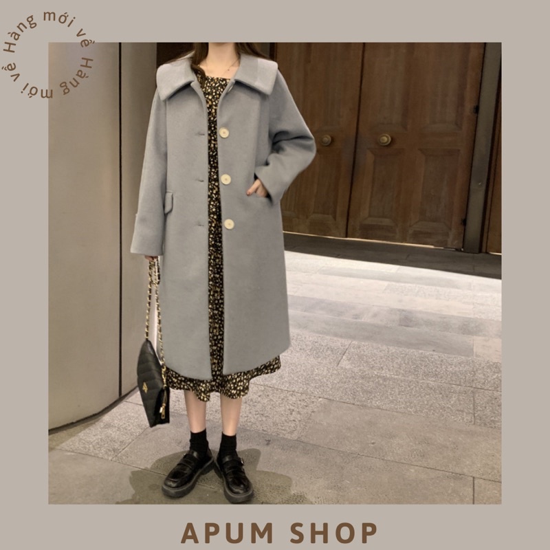 Áo dạ dáng dài, áo khoác dạ dày form Hàn Quốc | BigBuy360 - bigbuy360.vn