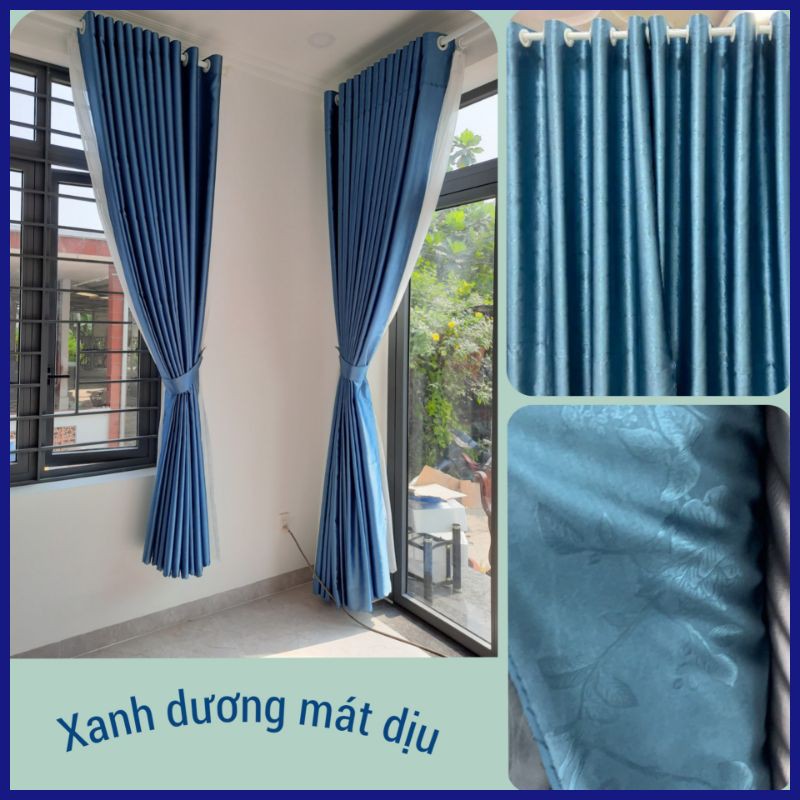 Rèm Cửa Sổ Chống Nắng TMFABRIC, Rèm Cửa Chất Liệu Vải Gấm, Vải Trang Trí Decor Phòng