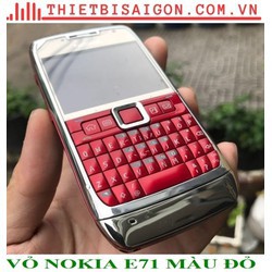 VỎ PHÍM NOKIA E71 MÀU ĐỎ