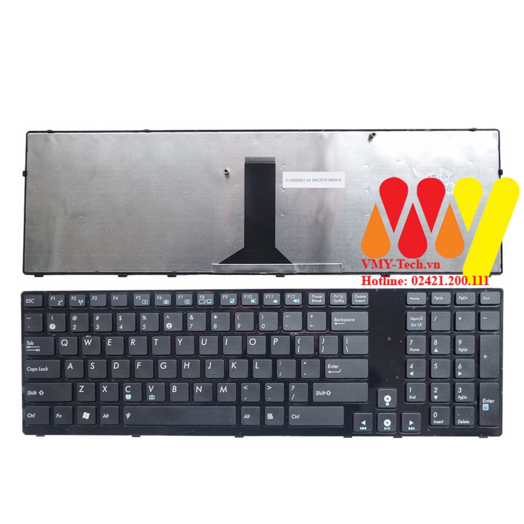 Bàn phím laptop ASUS K93 K93SM K93SV K95 K95VB K95VJ K95VM X93 X93SM X93SV NEW 100%