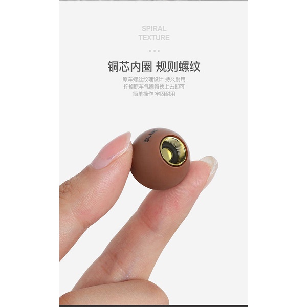 Nắp bịt van lốp xe hơi vòi hút chân không đa năng kiểu dáng hoạt hình dễ thương Line Friends gwbX