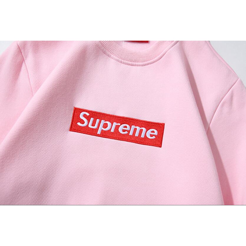 Thời Trang Áo Hoodie Lót Nhung Thêu Chữ Supreme Cá Tính Cho Nam Và Nữ | BigBuy360 - bigbuy360.vn