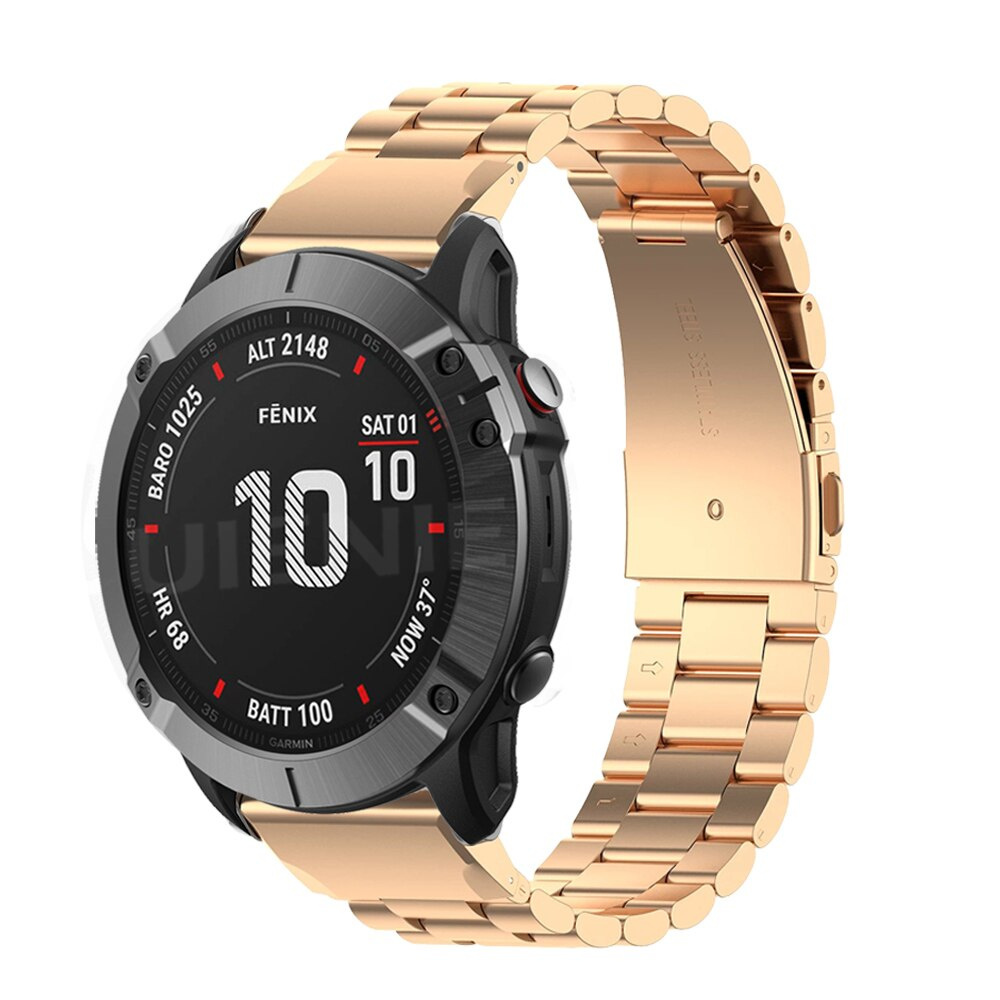 Dây đeo đồng hồ thông minh thép không gỉ thay thế thích hợp cho GARMIN FENIX 5 5X 5S PLUS 6 6S 6X PRO 3 3HR 26/22/20mm