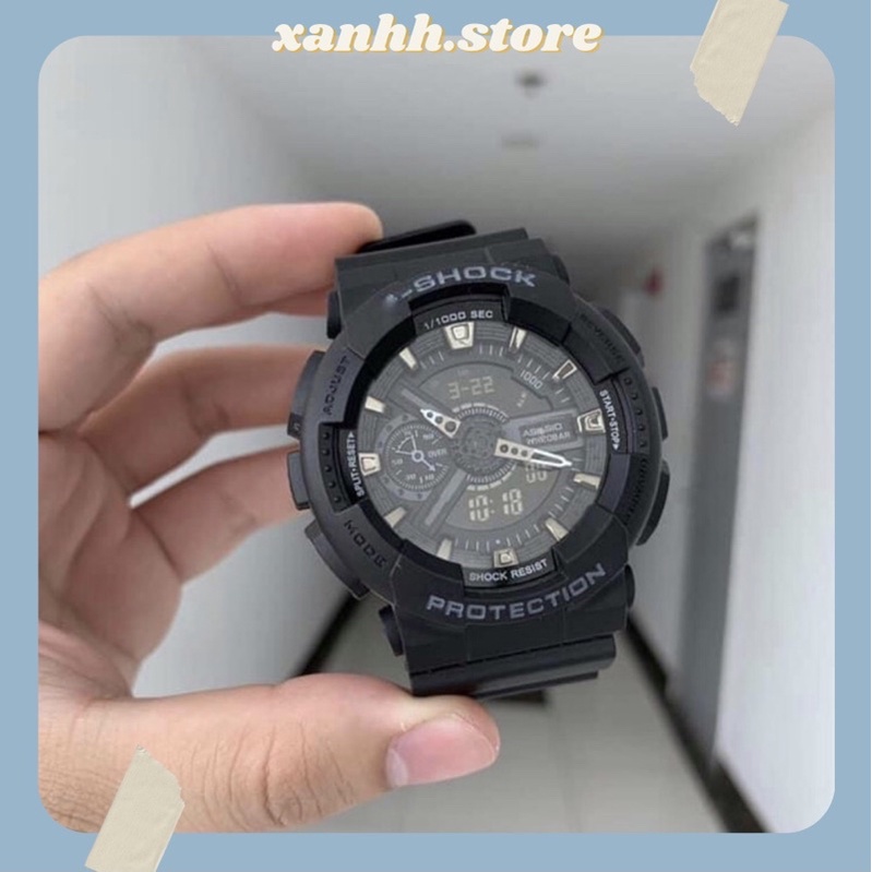 Đồng hồ nam Shock đen cá tính