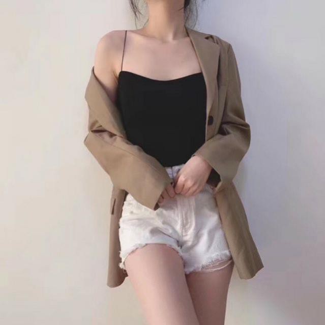 Áo Bra 2 Dây Mảng Dáng Lửng Mã 2055