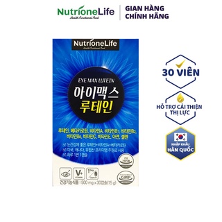 Viên Uống Bổ Mắt NUTRIONELIFE - Cải Thiện Thị Lực, Giảm Khô Và Mỏi Mắt, Bảo Vệ Mắt, Giảm Nguy Cơ Bệnh Về Mắt 30 Viên