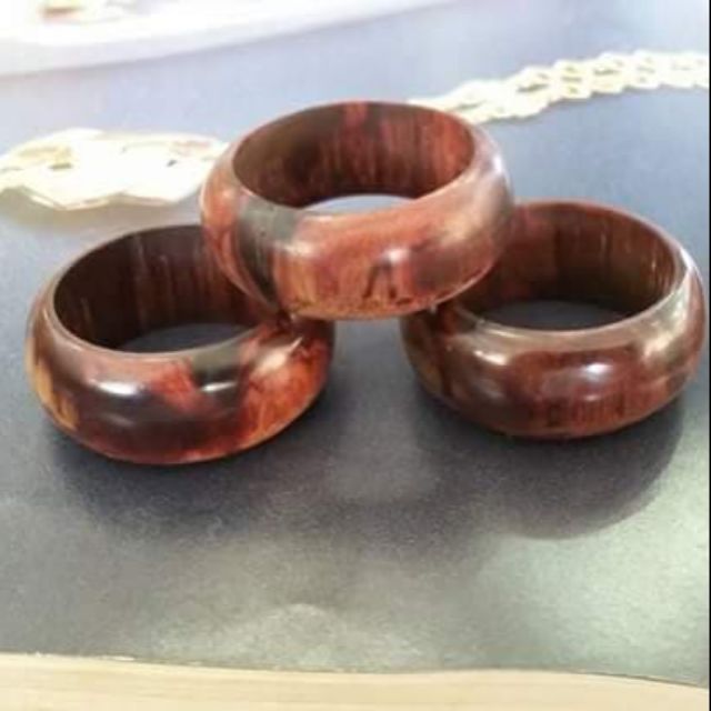 Nhẫn gỗ - nhẫn sừng mo trơn