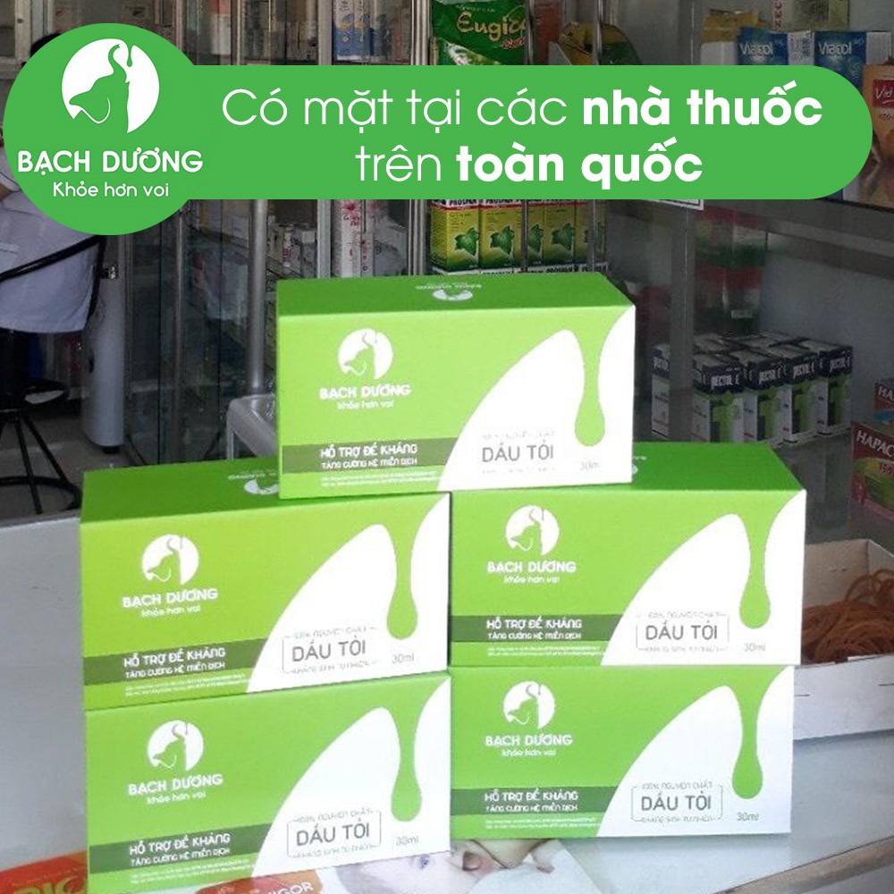 [FREESHIP] Dầu tỏi Bạch Dương Organic 30ml - Cho bé khỏe tự nhiên từ thiên nhiên