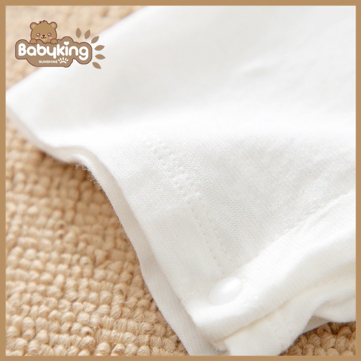 BodySuit,áo liền quần dễ thương ngắn tay kiểu sư tử cho bé (3037),cotton 100%, thương hiệu Aiueo Nhật Bản.