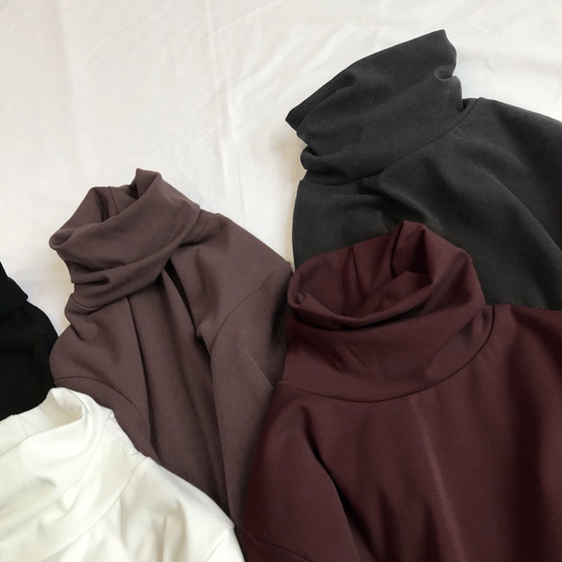 Áo thun COZOK tay dài cổ cao thời trang cho nữ